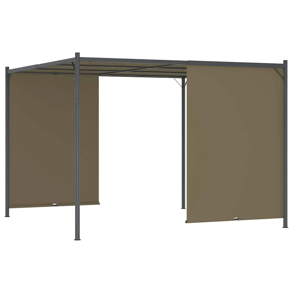 Garden Pergola Outdoor Use 3x3m Retractable Sliding Roof Canopy