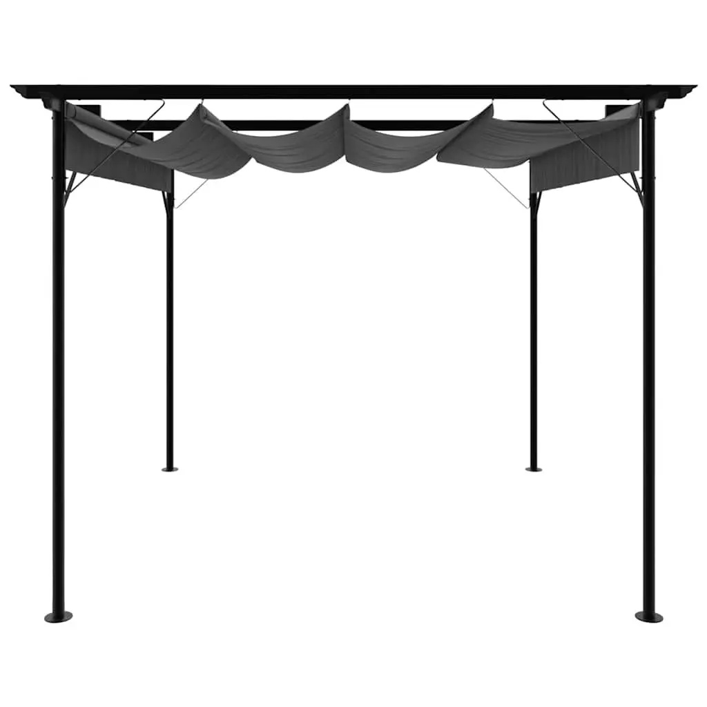Garden Pergola Outdoor Shade Structure 3x3m Steel Frame