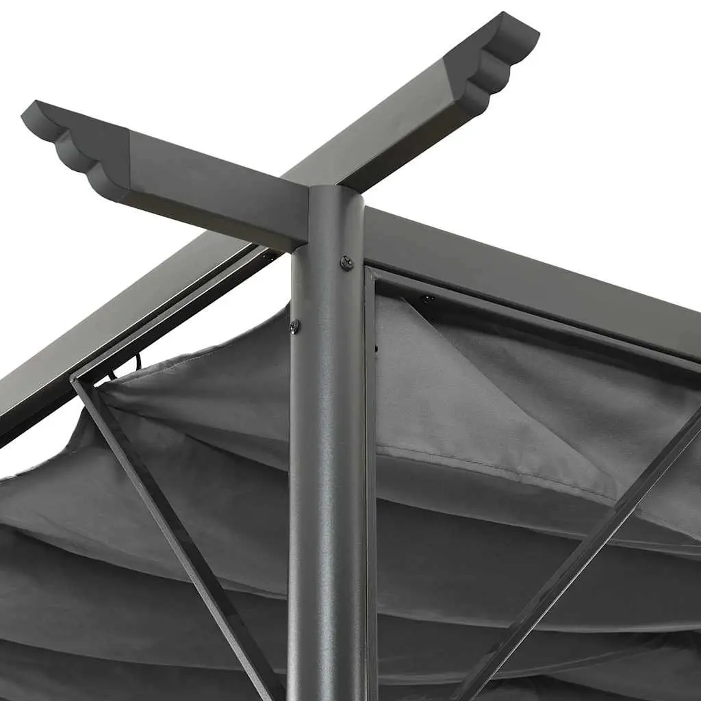 Garden Pergola Outdoor Shade Structure 3x3m Steel Frame