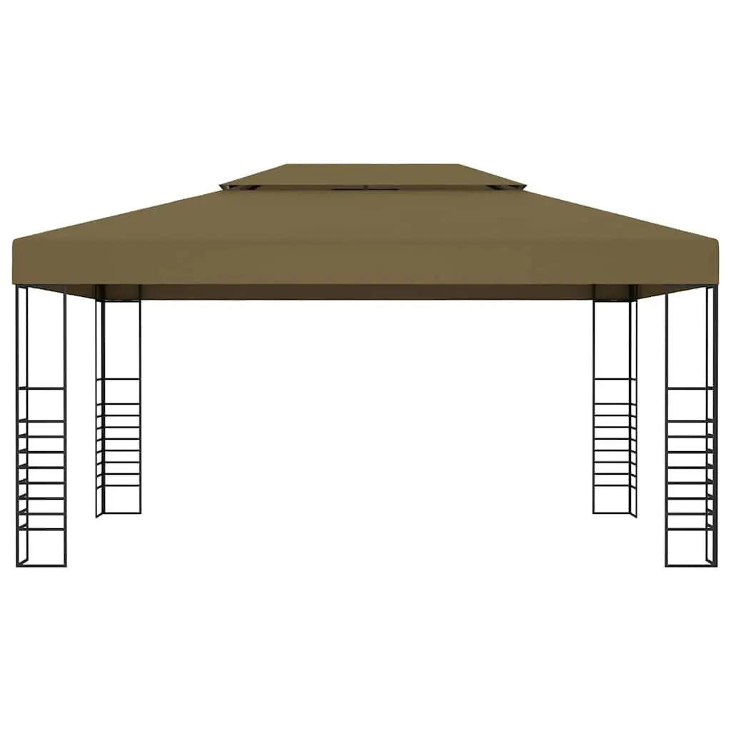 3x4 m Gazebo with Steel Frame and Polyester Roof