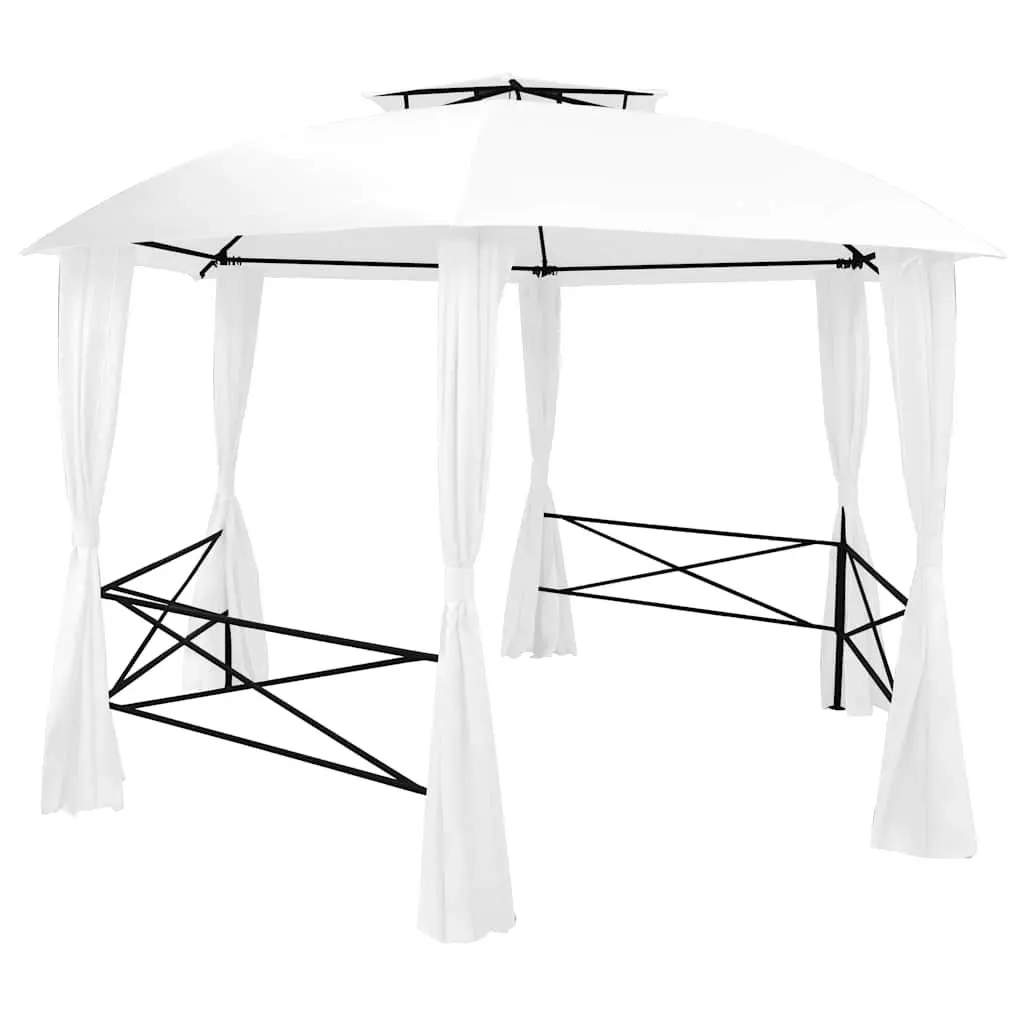 Garden Marquee Gazebo Outdoor Canopy with Curtains 360x312x265cm