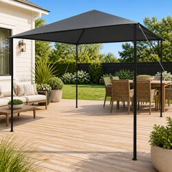 Gazebo 3x3m Outdoor Canopy Shelter Garden Patio Shade Fabric Steel Frame