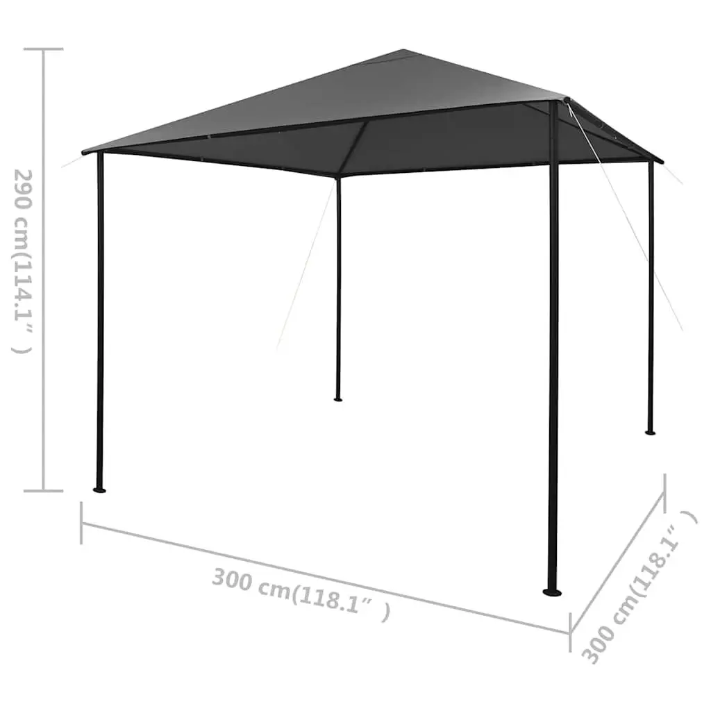Gazebo Outdoor Canopy Shelter 3x3m Garden Patio Shade Steel Frame