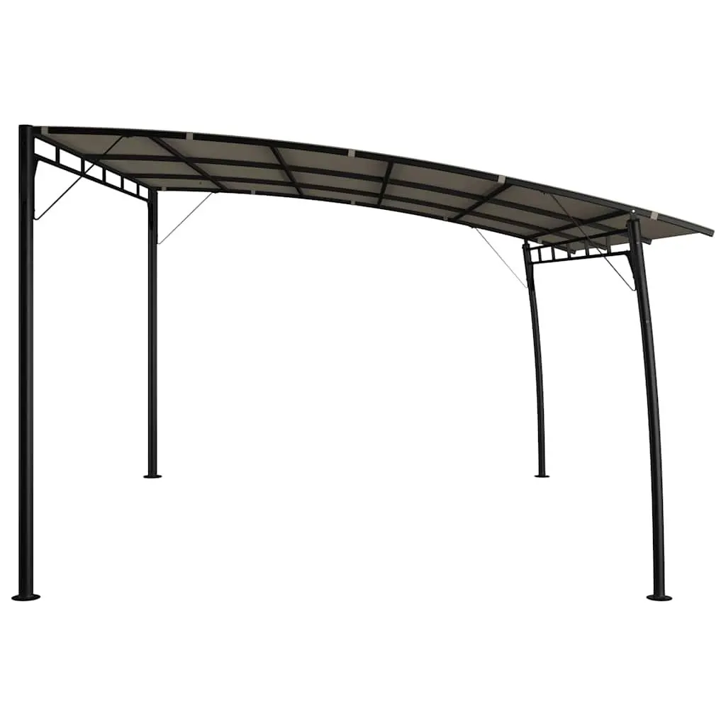 Garden Awning Outdoor Canopy 4x3x2.55m Patio Shelter Taupe