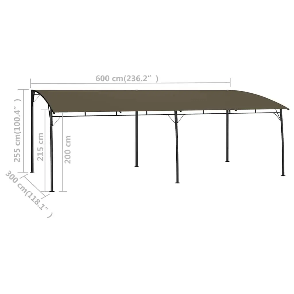Garden Sunshade Awning Outdoor Shelter Canopy 6x3m