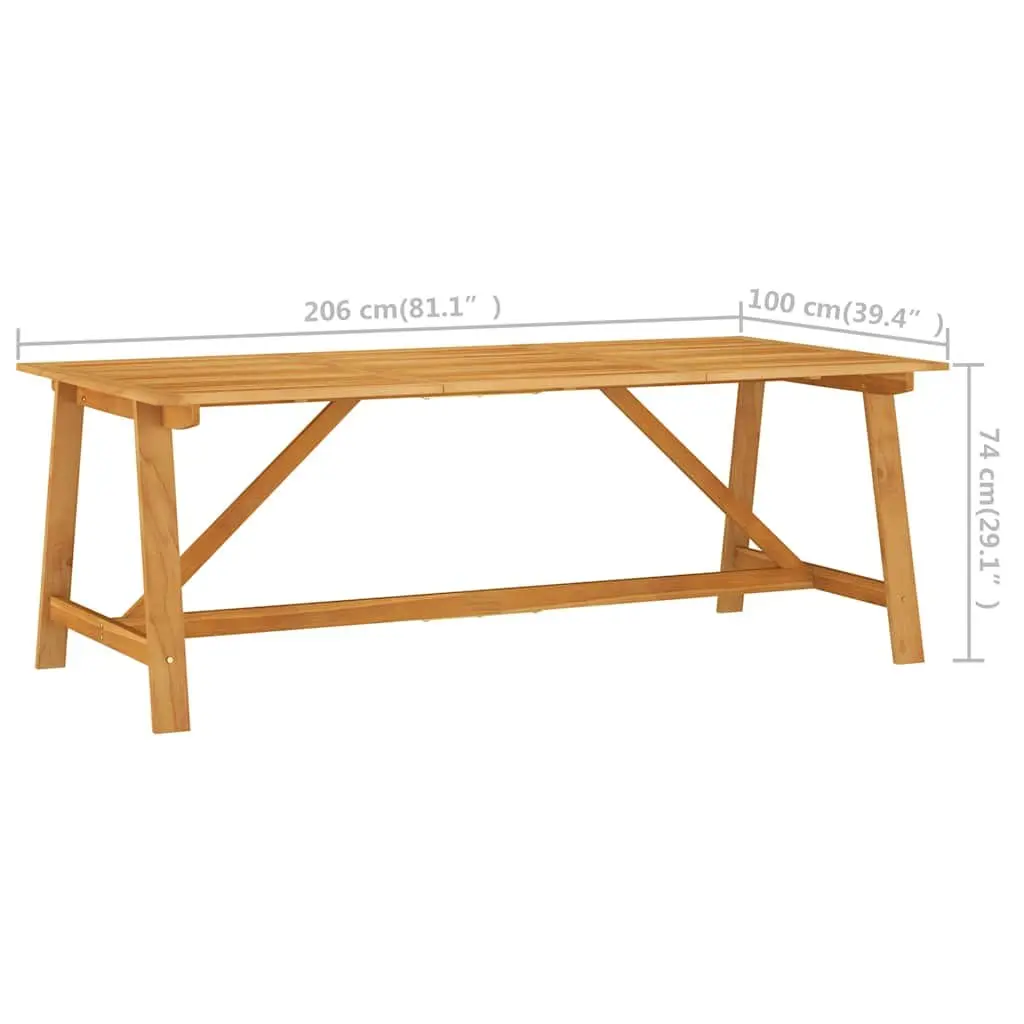 Solid Wood Garden Dining Table