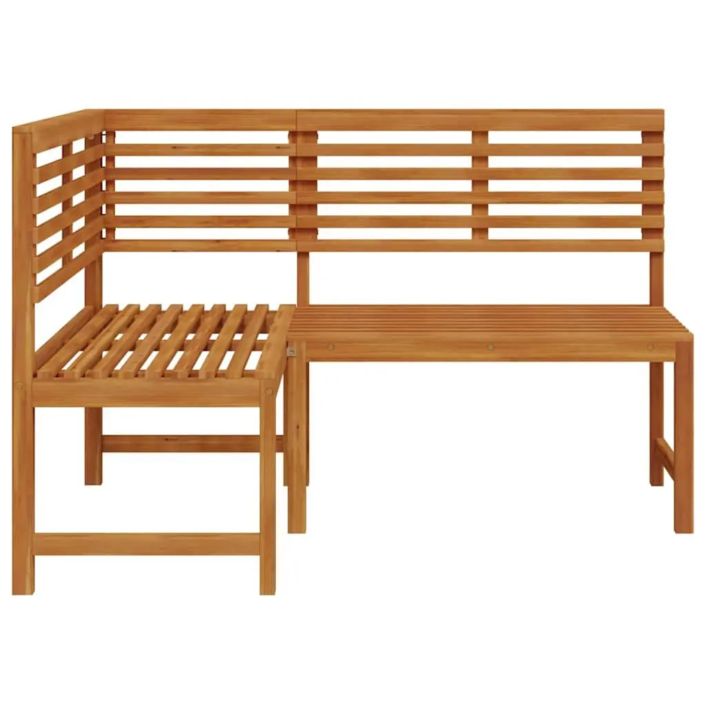 140 cm Wooden Garden Corner Bench