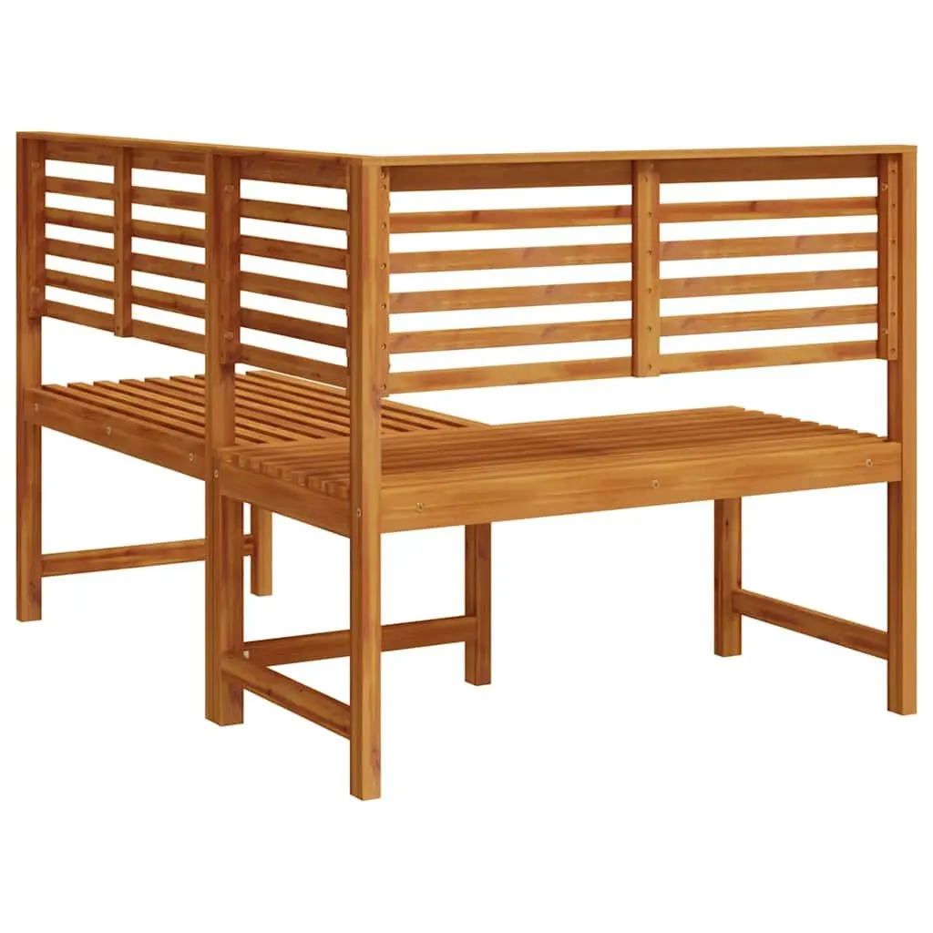 140 cm Wooden Garden Corner Bench