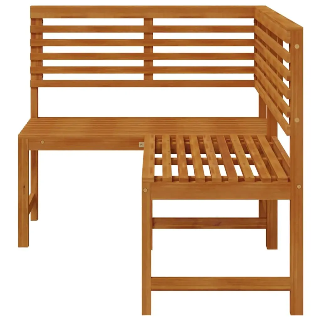 140 cm Wooden Garden Corner Bench