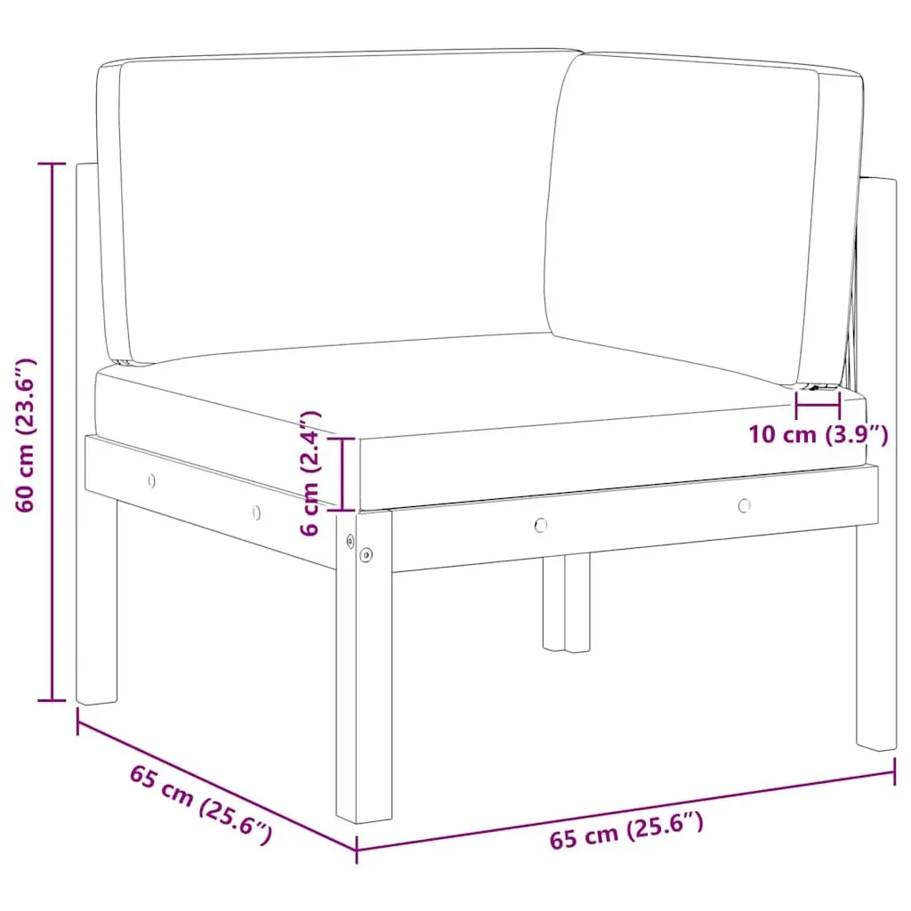 Garden Corner Sofa Set Outdoor Patio Furniture White
