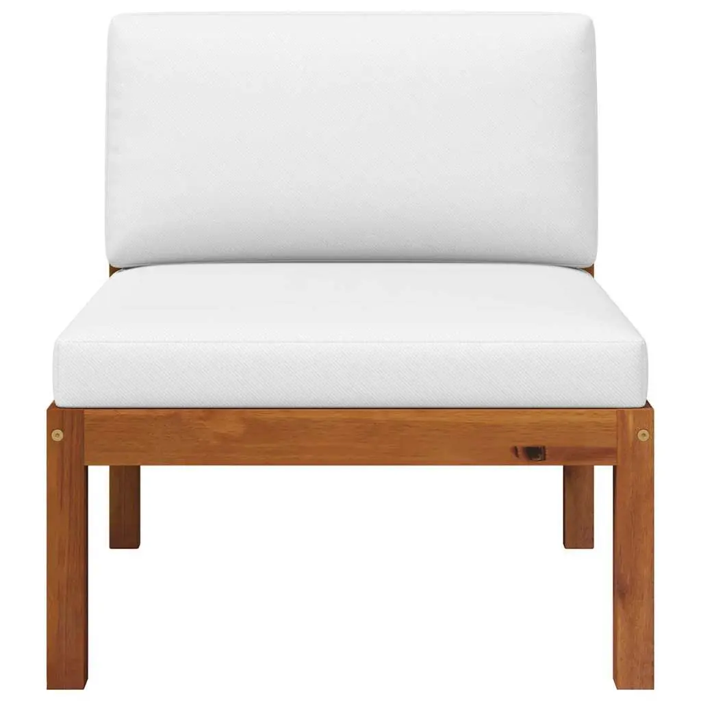 Garden Middle Sofa Modular Outdoor Sectional Seating with Removable Cushions