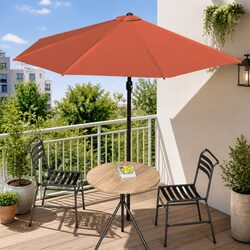 Half Round Balcony Parasol: Dimensions and Durability Specs