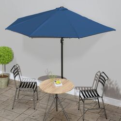 Half Round Balcony Parasol Specifications: 300x155x223cm Blue