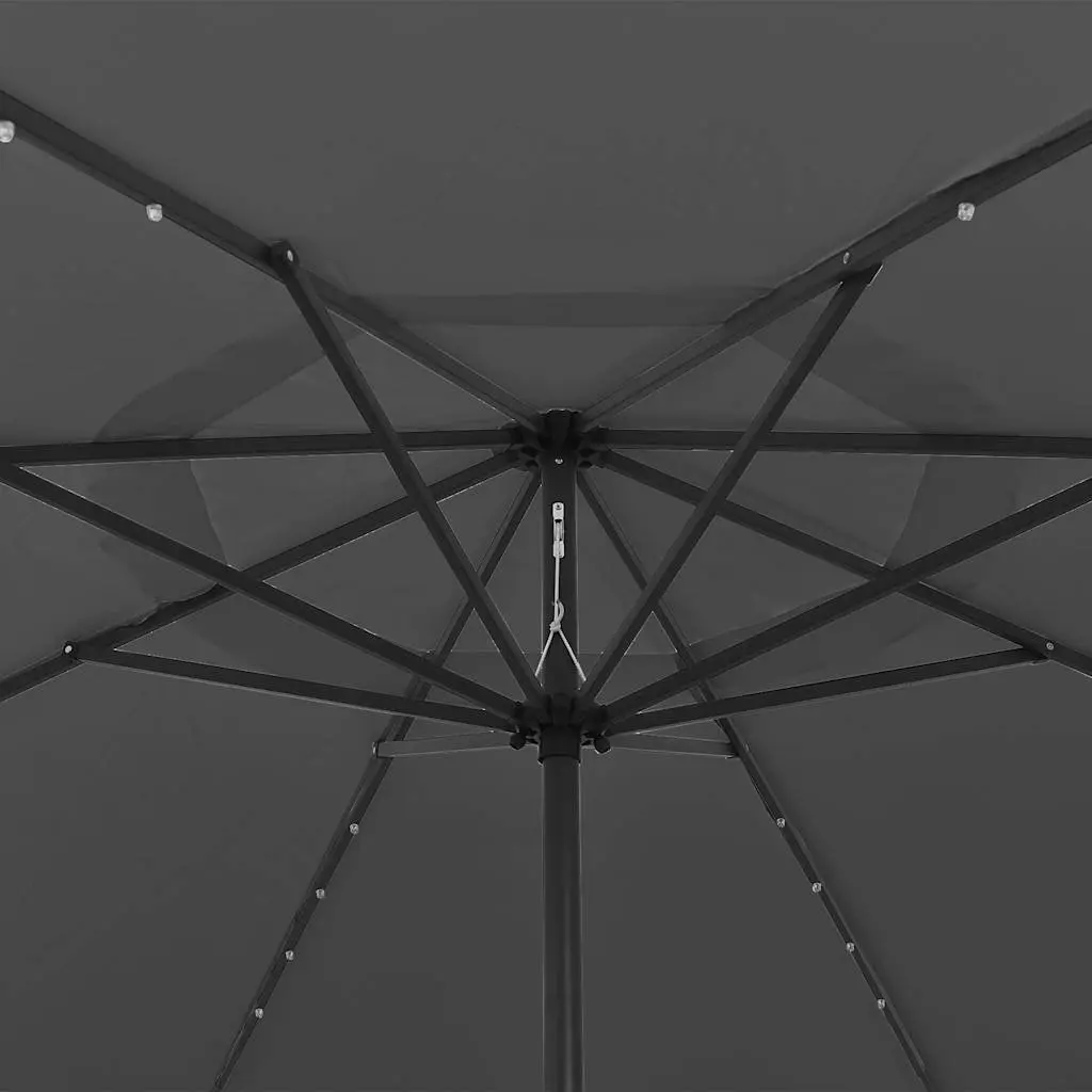Garden Parasol 400cm with LED Lights
