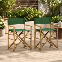Specifications for Folding Director's Chairs - Green Bamboo Set