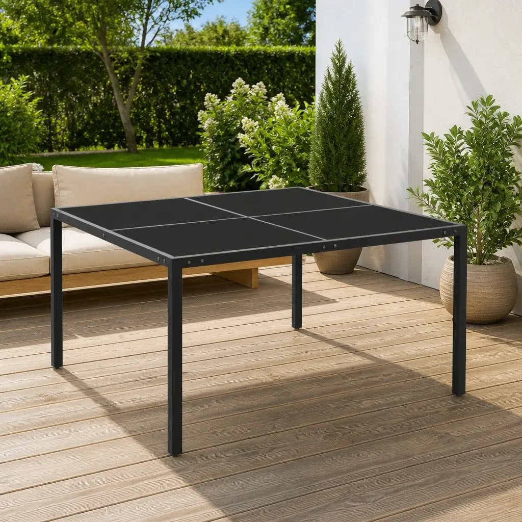Anthracite Garden Table 130x130cm