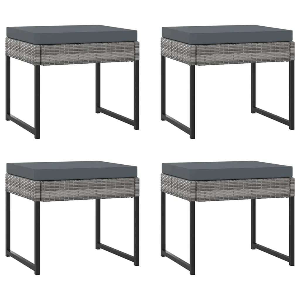Garden Dining Set Outdoor Patio Furniture 11 Piece Grey Cushions