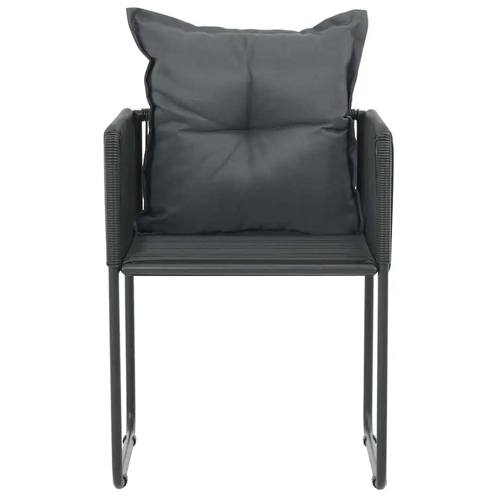 Outdoor Chairs Set 6 pcs with Cushions