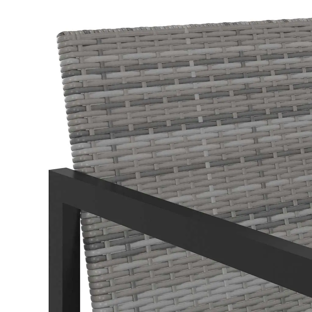 Outdoor Dining Set Garden Patio 7 Piece Grey