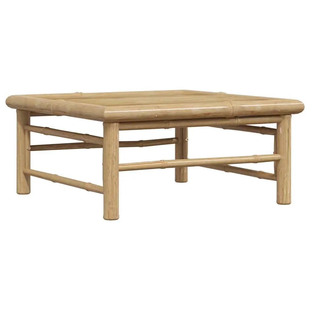 Bamboo Outdoor Garden Table 65x65x30cm Brown Patio Furniture Modular Design