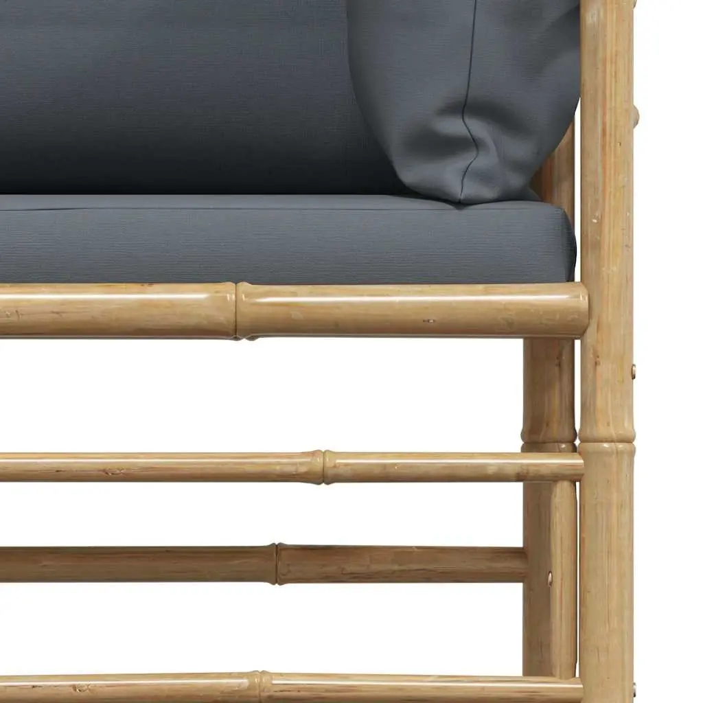 Bamboo Garden Corner Sofa with Cushions