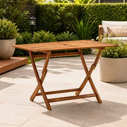 Outdoor Folding Dining Table Dimensions 120x70x75 cm