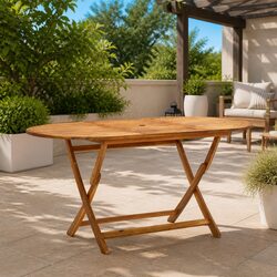 Folding Garden Dining Table Specifications: 160x85x75cm