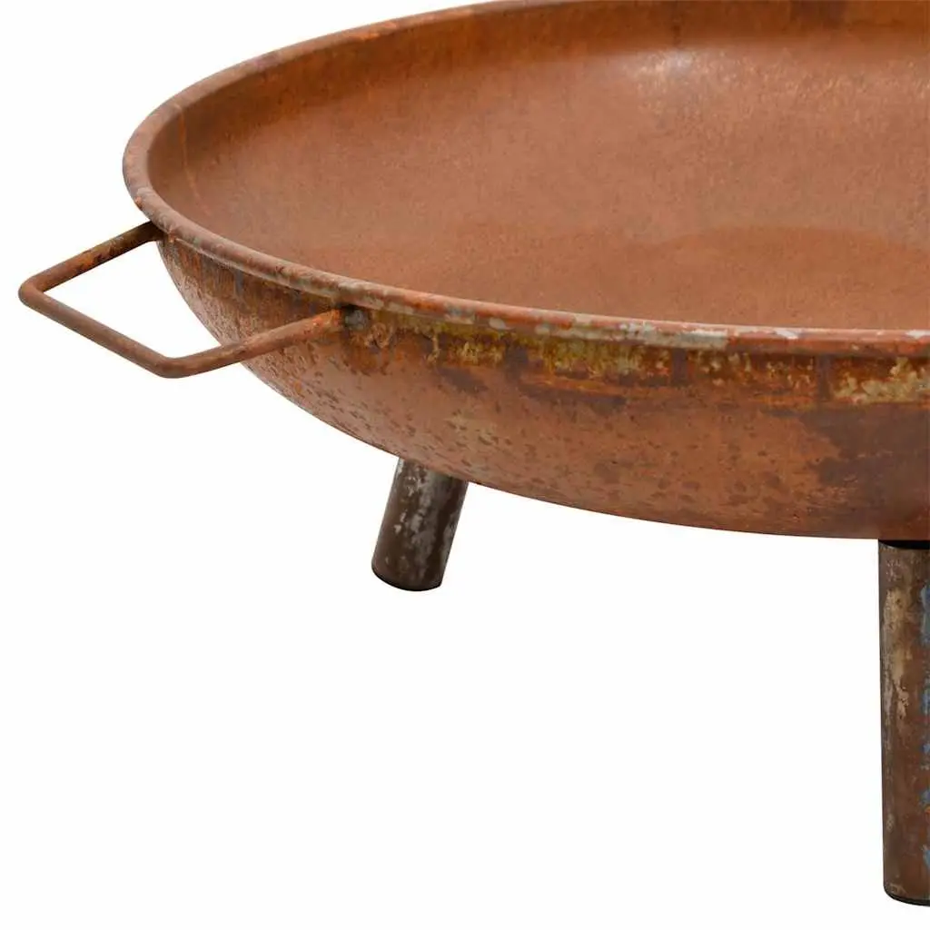 Fire Pit Outdoor Heating Garden Patio Steel 67.5x58x22.5 cm