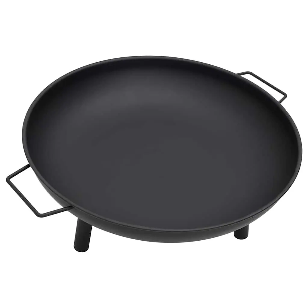 Fire Pit Outdoor Garden Patio Steel Black Bowl 67.5x58x22.5 cm