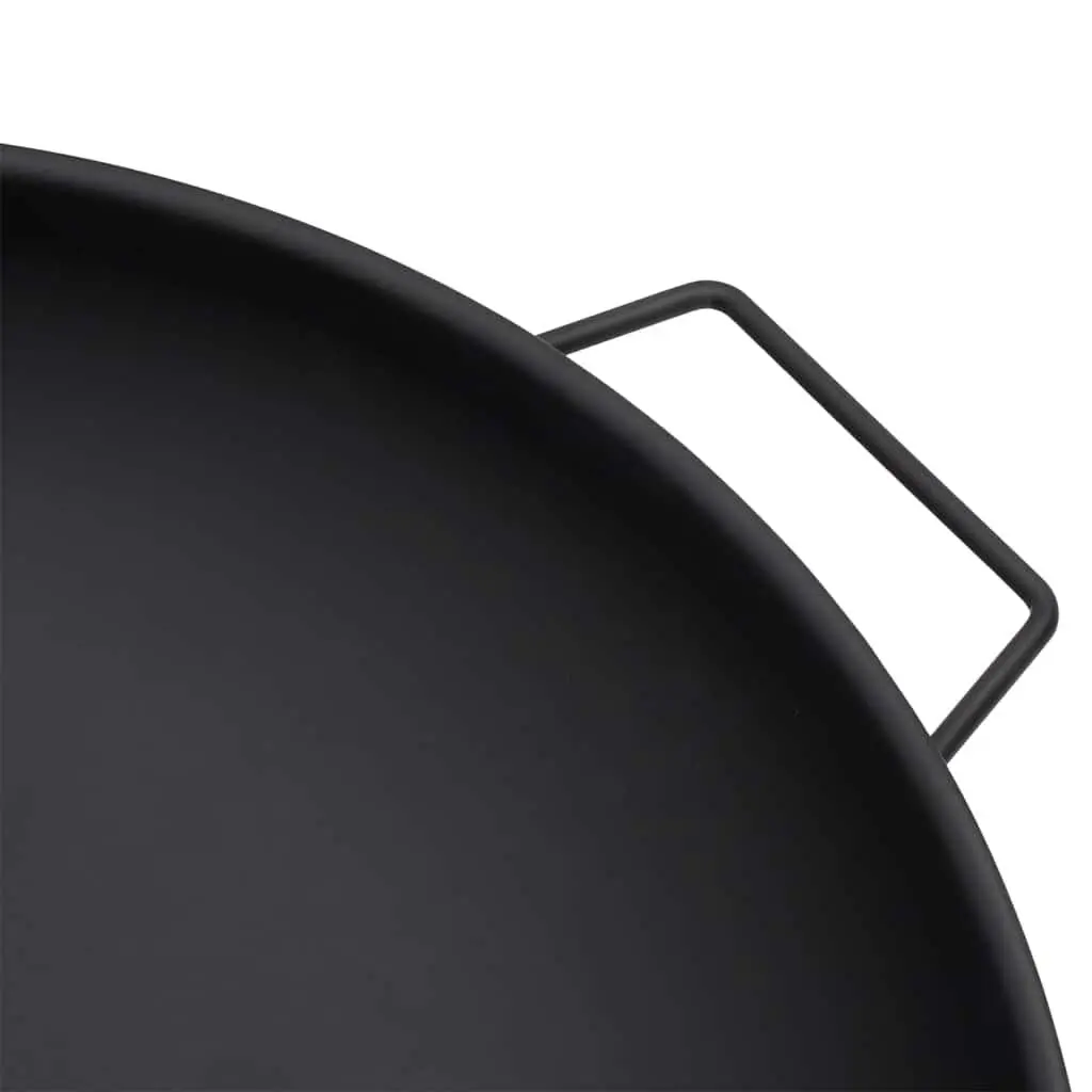 Fire Pit Outdoor Garden Patio Steel Black Bowl 67.5x58x22.5 cm