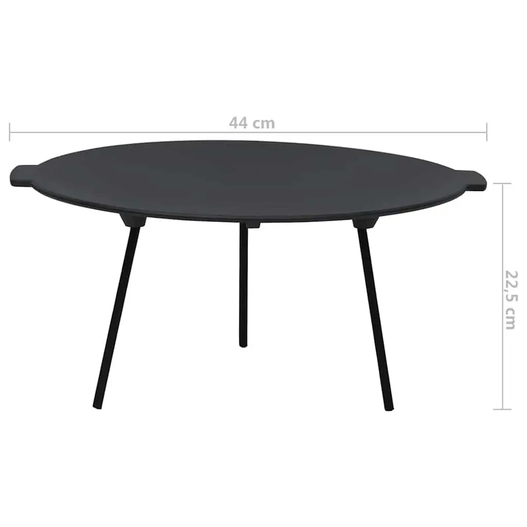 Cast Iron Grill Plate 44cm Outdoor Cooking Pan Picnic BBQ Frying Surface