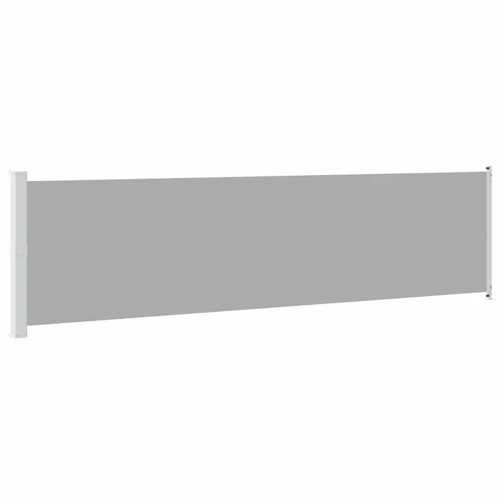 Retractable Side Awning 600x160cm Grey
