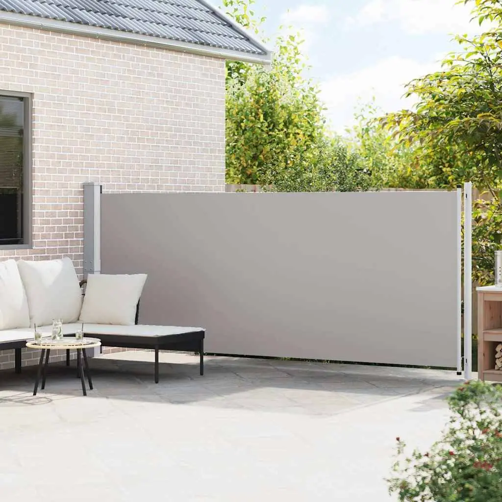 Retractable Side Awning 600x160cm Grey