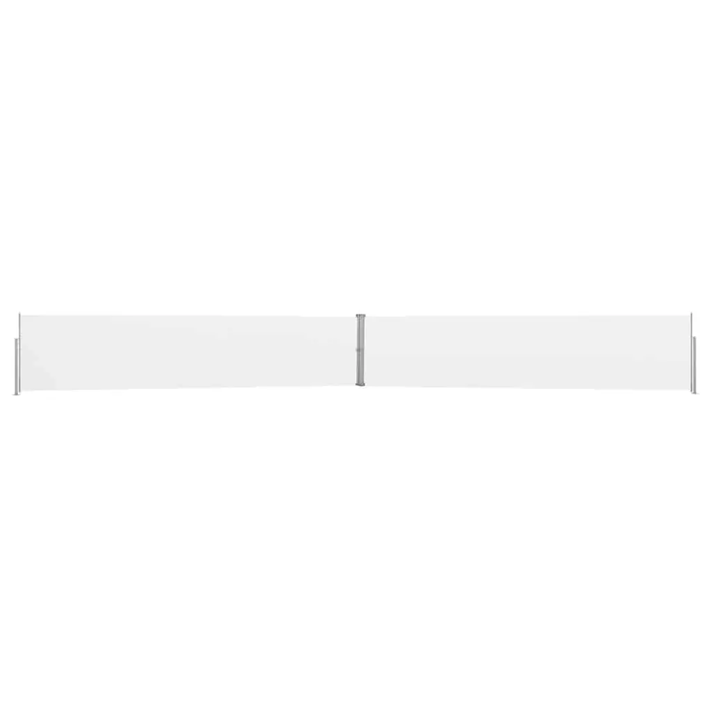 Patio Retractable Side Awning 140x1200cm Cream Outdoor Garden Sunshade Screen