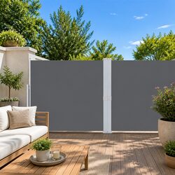 Retractable Side Awning Specifications: 140x1200cm Anthracite