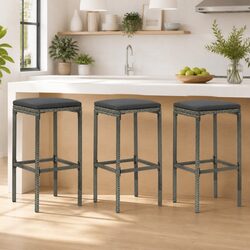 Specifications for Bar Stools Set of 3 with Cushions