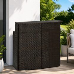 Specifications of Outdoor Bar Table: 2-Tier, 120x55x110 cm