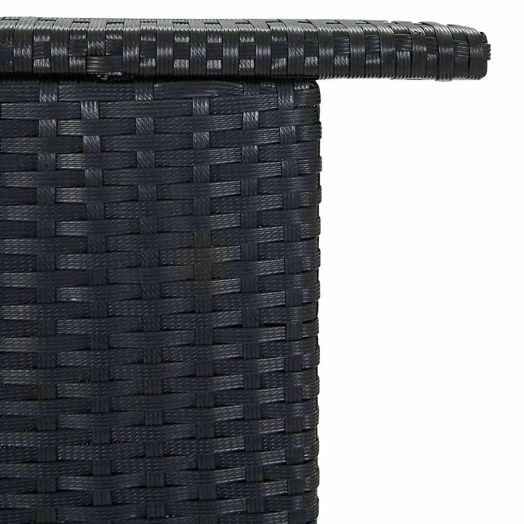 Outdoor Black Bar Table with 2 Tiers