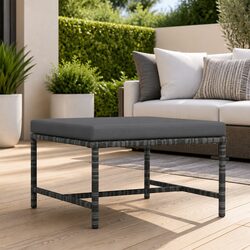 Specifications of Grey Rattan Outdoor Footrest Ottoman