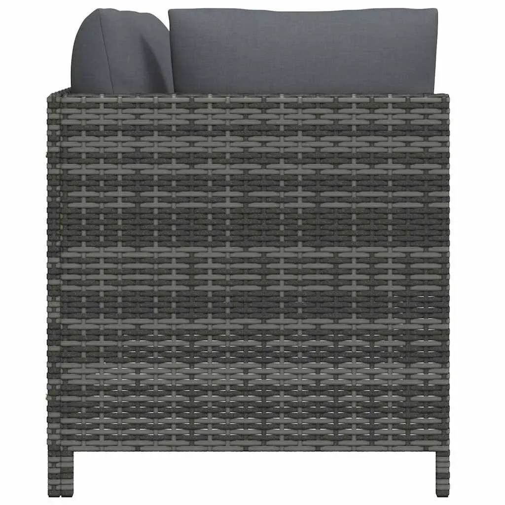 2-Seater Garden Sofa Outdoor Patio Lounge Seat Grey