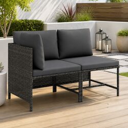Specifications of 2-Piece Garden Sofa Set with Grey Cushions