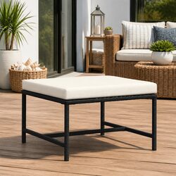 Specifications of Black Outdoor Sectional Footrest Ottoman