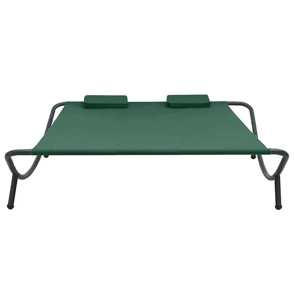 Outdoor Lounge Bed Garden Patio Sun Bed Green