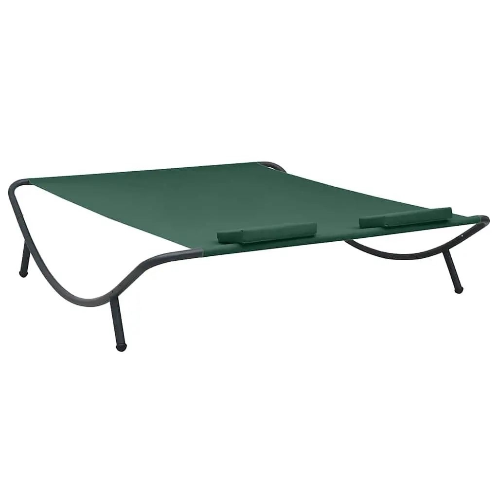 Outdoor Lounge Bed Garden Patio Sun Bed Green
