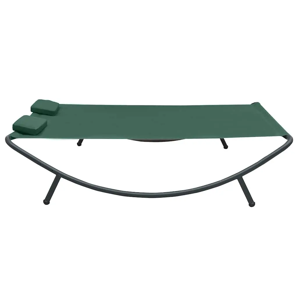 Outdoor Lounge Bed Garden Patio Sun Bed Green