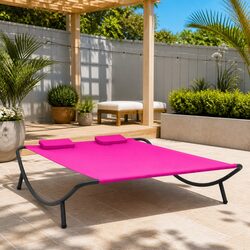 Specifications of Pink Fabric Outdoor Daybed with Pillows