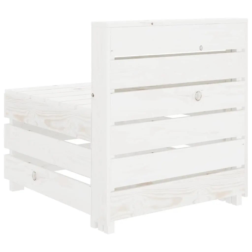 Garden Pallet Sofa Outdoor Patio Lounge Seat White Wood