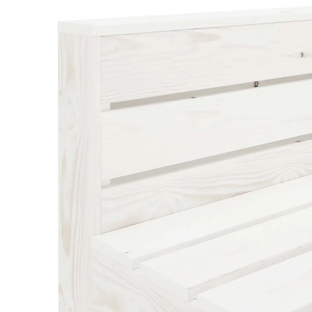 Garden Pallet Sofa Outdoor Patio Lounge Seat White Wood