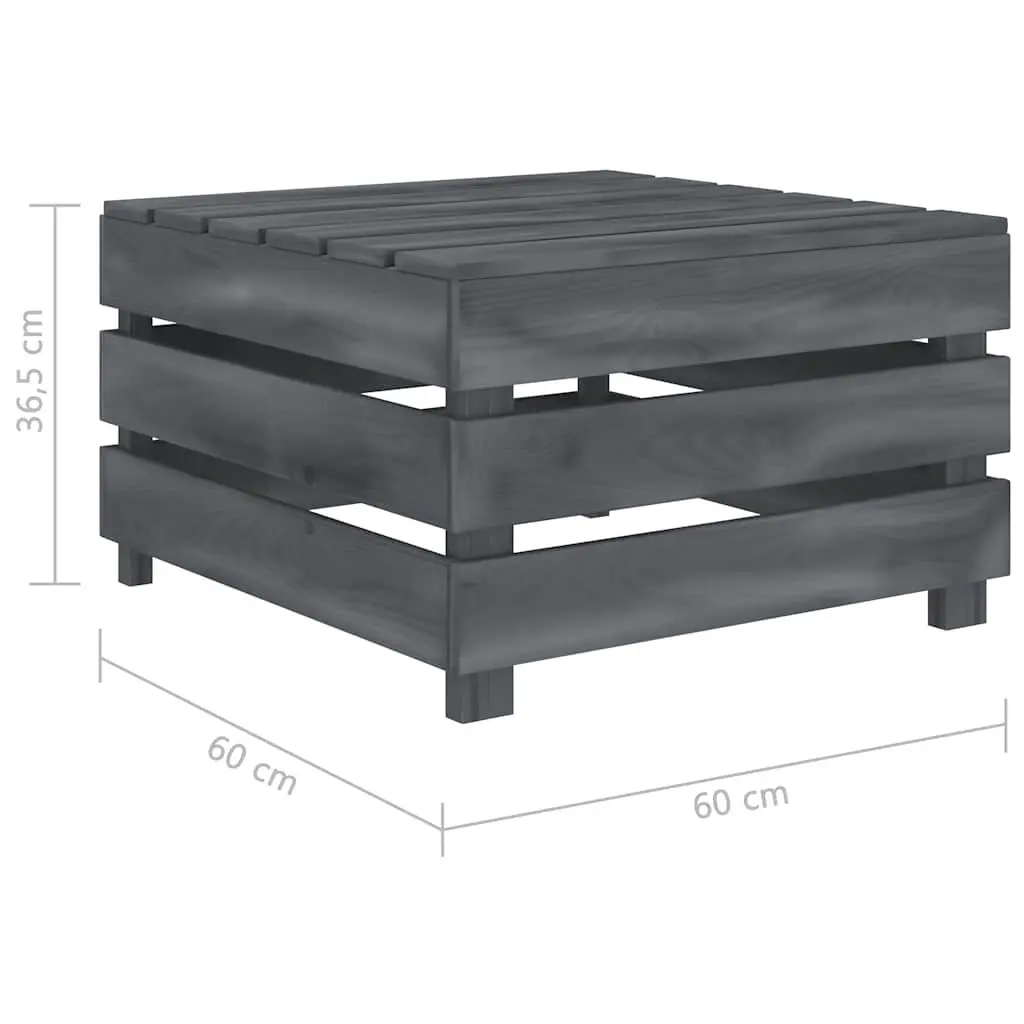 Garden Pallet Table Grey Outdoor Furniture Wood Patio Seating Area Extra Surface