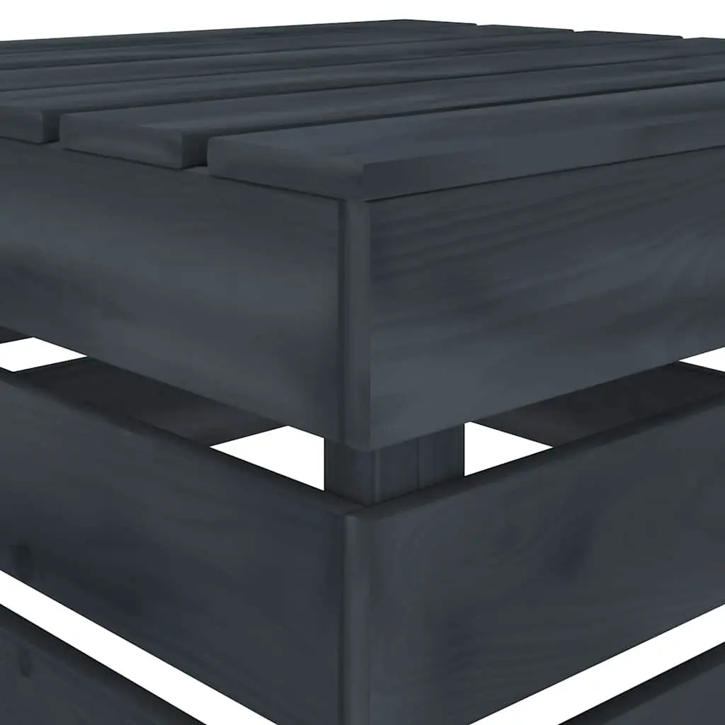 2 Piece Pallet Lounge Set Outdoor Furniture Grey Wood Patio Garden